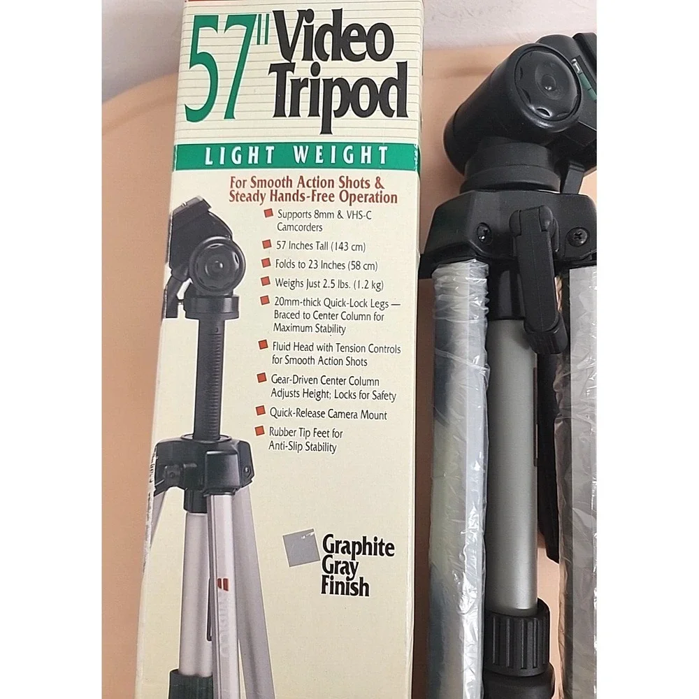 Vintage‎ Ambico V-0554 Tripod Camcorder/8mm Very light 57